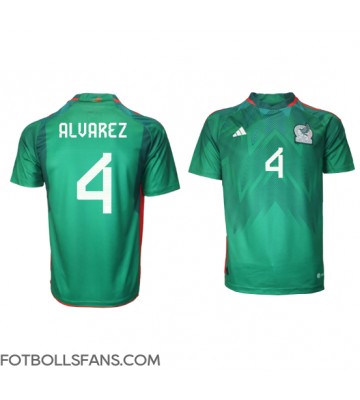 Mexiko Edson Alvarez #4 Replika Hemmatröja VM 2022 Kortärmad